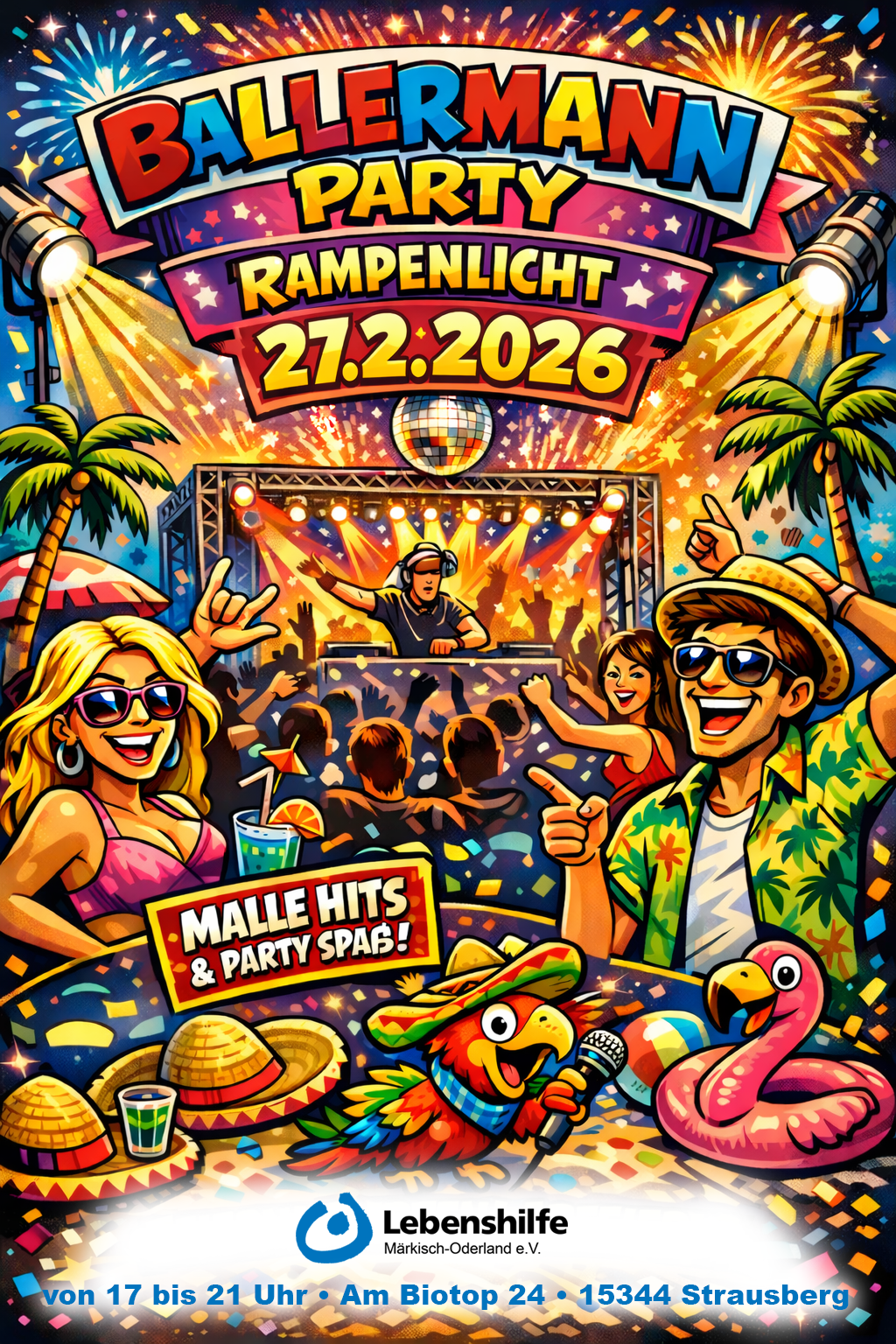 Bild Rampenlicht Ballermann-Party am 27.02