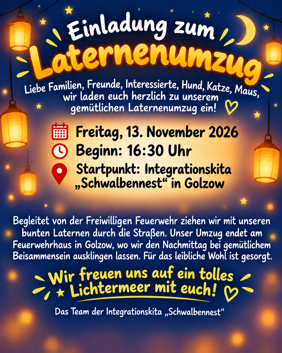 Bild Laternenumzug Golzow